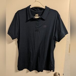 EUC Roots Renew Short Sleeve Polo - XL - Navy Blue